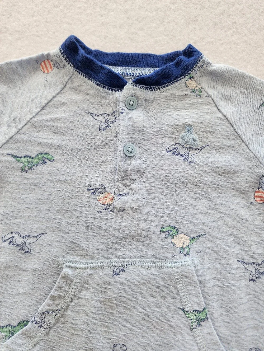 Baby Gap 3-6M 2 Piece Dinosaur Romper Footed Sleeper Bear Bundle